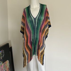 MISSONI PONCHO SHAWL COVERUP TOP SIZE ONE SIZE MSRP $365.00 NWT